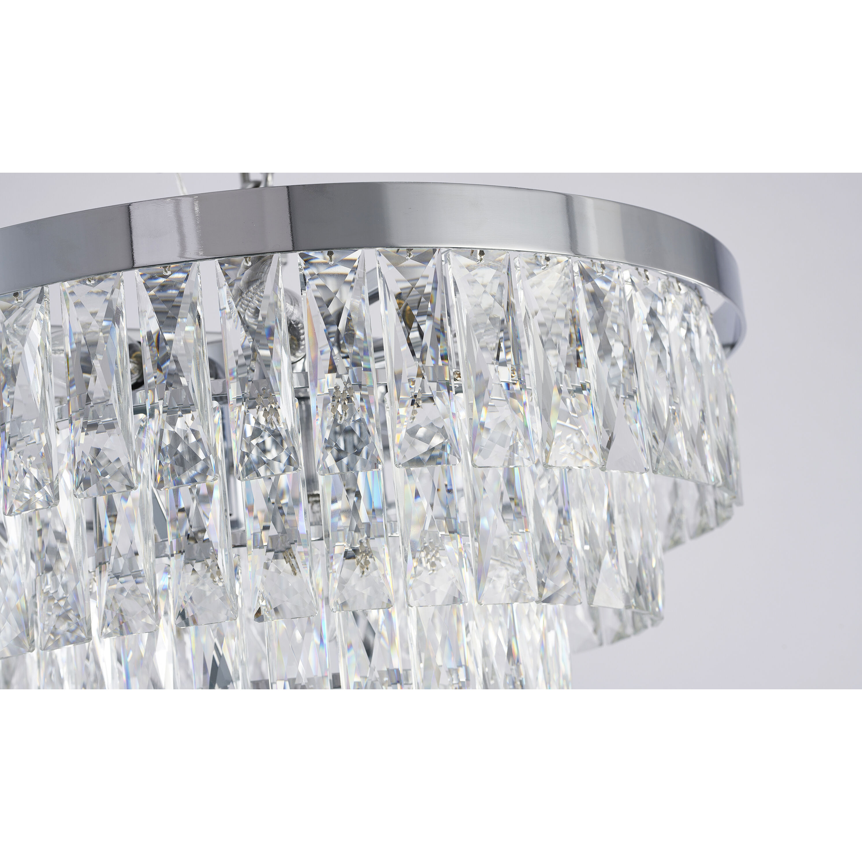 Canada 12 Light 19.7 inch Chrome Chandelier Ceiling Light